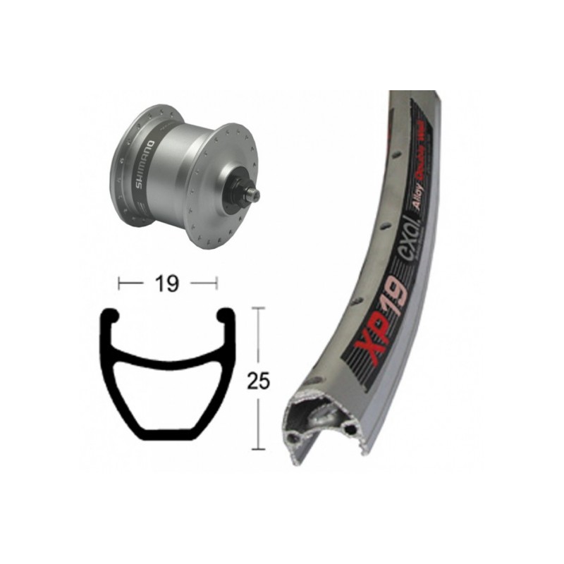 ROUEAV28X1.75MOY DYN. DH3N31 ARG. QR 36T EXAL XP-19 ARGENT/A - 2146534300 - 4032191563817