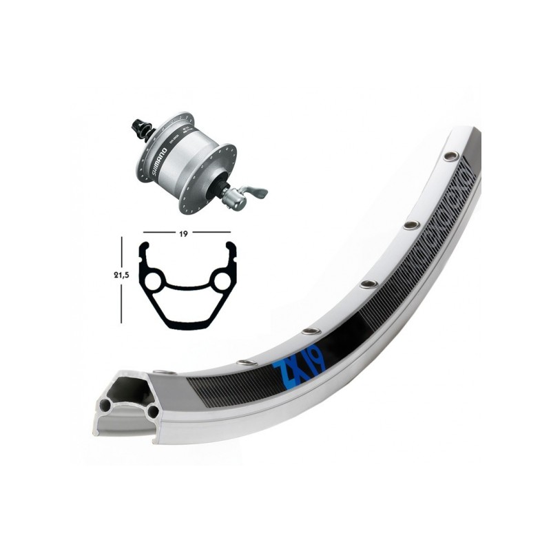 ROUEAV 28X1.75MOY-DY DHC3000 ARG. QR 36T EXAL ZX 19 ARGENT R - 2146561900 - 4032191335438