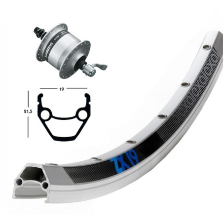 ROUEAV 28X1.75MOY-DY DHC3000 ARG. QR 36T EXAL ZX 19 ARGENT R - 2146561900 - 4032191335438