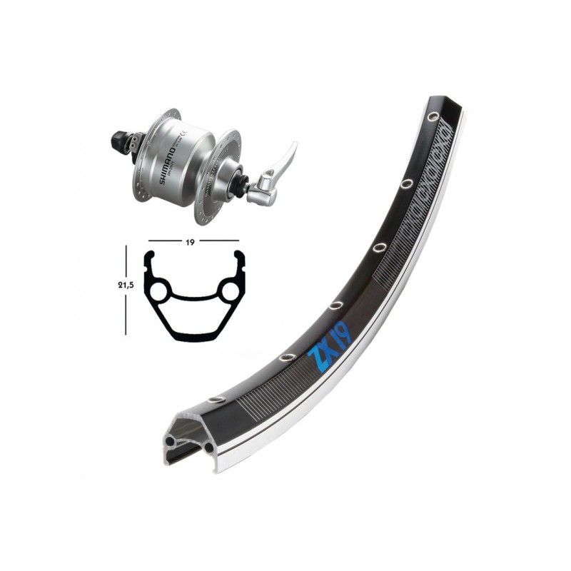 ROUEAV 28X1.75MOY-DYN. DH3N72 ARG. QR 36 EXAL ZX 19 NOIR/ARG - 2146563000 - 4032191677842