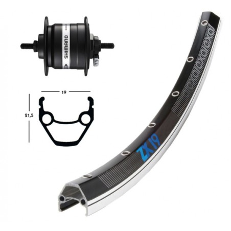 AV28X1.75 MOY-DYN DHC3000 NR RIGIDE 36T EXAL ZX 19 NOIR/ARGE - 2146563300 - 4032191611587