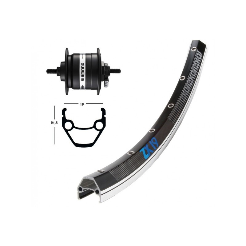 AV28X1.75 DYN MOY.DHC3000 NOIR,FIXE36L EXAL ZX19NOIR/ARG.RAY - 2146563400 - 4032191750316