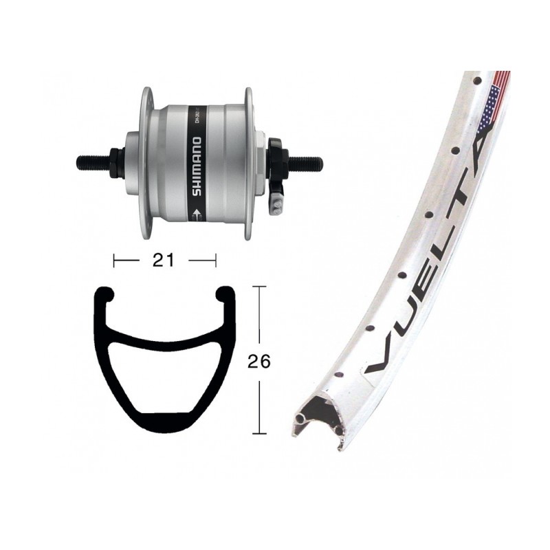 ROUE AV 28X1.75,MOY.DYN. DH3N31, NT 36T. AIRLINE 1 RAYONS IN - 2146566800 - 4055149169657
