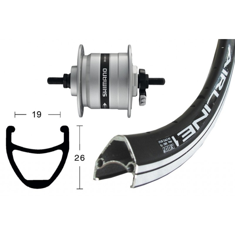 ROUE AV 28X1.75MOY.DYN.DH3N31ARG.FIXE36T AIRLINE 1 RAYONS IN - 2146568500 - 4055149169824