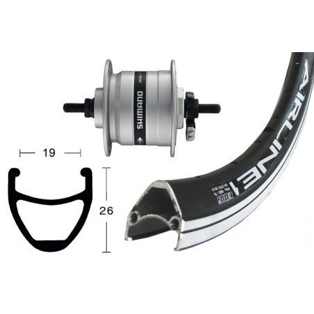 ROUE AV 28X1.75MOY.DYN.DH3N31ARG.FIXE36T AIRLINE 1 RAYONS IN - 2146568500 - 4055149169824