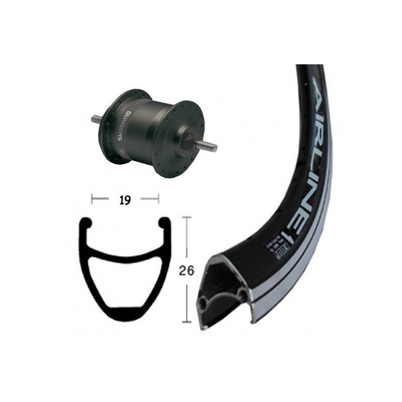 ROUEAV28X1.75DMOY-DYN.DH3N31NOIR RIG.36T AIRLINE 1 NOIR, RAY - 2146568700 - 4032191607870