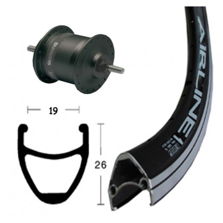 ROUEAV28X1.75DMOY-DYN.DH3N31NOIR RIG.36T AIRLINE 1 NOIR, RAY - 2146568700 - 4032191607870