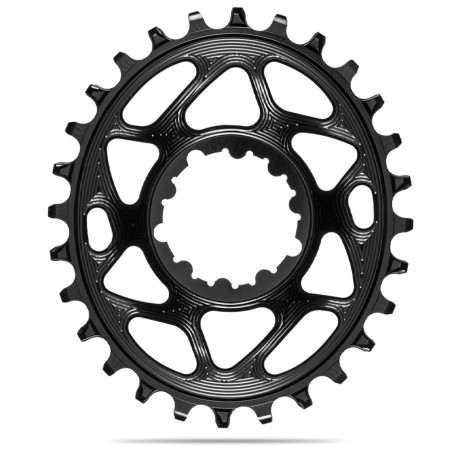 PL.AB.BL.OVALE 28D DM 6 mm OFF.SRAM 1x10-12V ALU NOIR - SROV28BK - 5110846000319