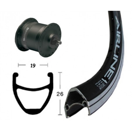 ROUEAV28X1.75DMOY-DYN. DH3N31NOIR QR 36T AIRLINE 1 NOIR,RAYO - 2146568800 - 4032191563602