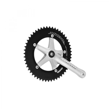 PÃ?DALIER MICHE PISTE ADVANCED 144 BCD 172.5mm 51D ACIER NOI - CSPA0BSG51000 - 8058258292250