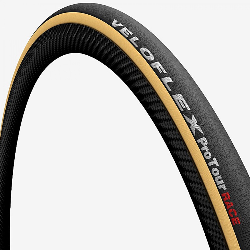 BOYAU VELOFLEX PROTOUR RACE 700x23 NOIR/BEIGE 23-622 - PR23G - 8033959673430