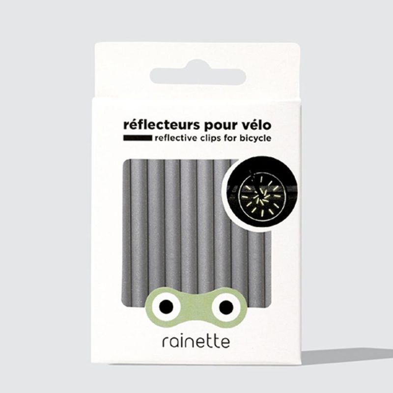 REFLECTEUR POUR RAYON DE VELO 80 MM RAINETTE ARGENT (12 PIECES)