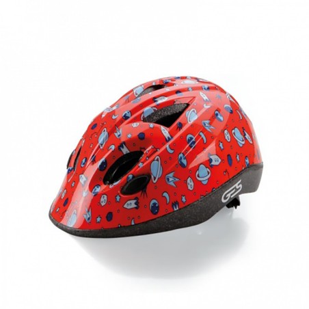CASQUE ENFANT GES DOKKY PLANET ROUGE TAILLE UNIQUE (47-53) - H122T3200000 - 8435274960149