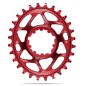 PL.AB.BL.OVALE 30D DM 6 mm OFF.SRAM 1x10-12V ALU ROUGE - SROV30RD - 5110846000425
