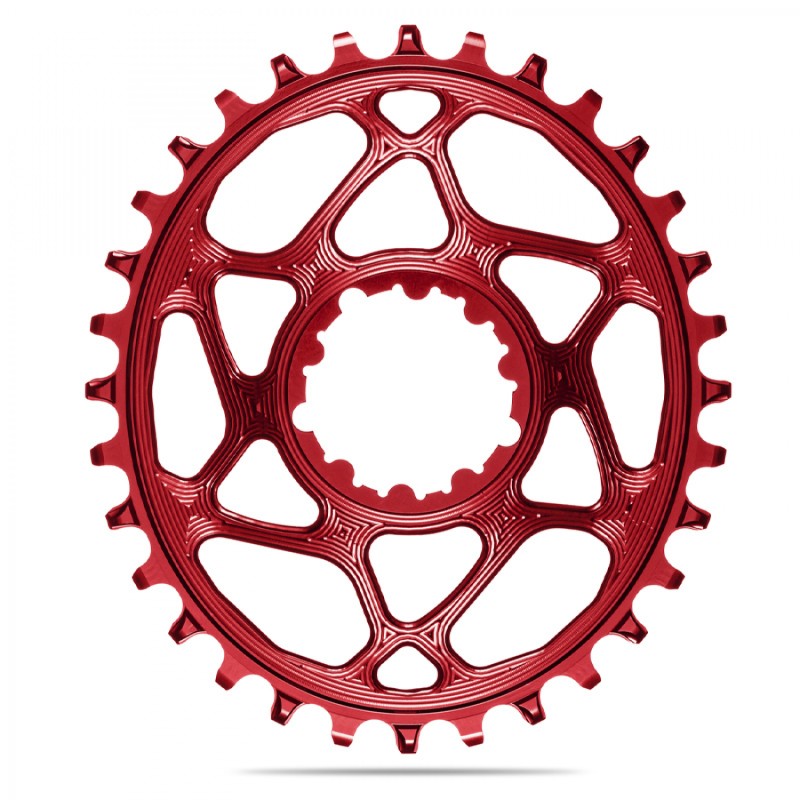 PL.AB.BL.OVALE 32D DM 6 mm OFF.SRAM 1x10-12V ALU ROUGE - SROV32RD - 5110846000432