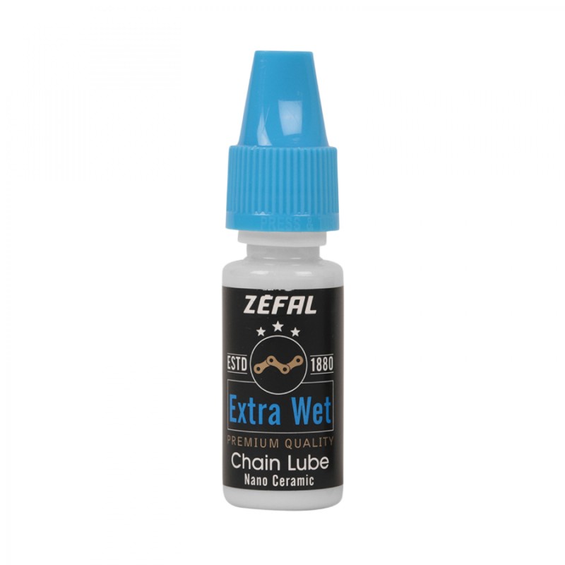 LUBRIFIANT VELO CHAINE ET DERAILLEUR ZEFAL EXTRA WET POUR TOUTES LES CONDITIONS (BURETTE 10ml) - IDEAL POUR EMMENER LORS DE LA