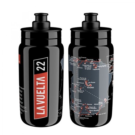 Bidon elite fly vuelta espagne 2022 noir carte 550 ml