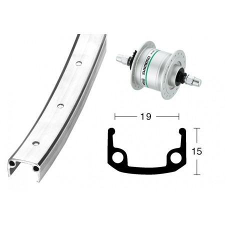 ROUEAV 28X1 3/8 M-DYNAMO DH3N31 RIGID36T JANTES EN - 2142081700 - 4032191723631