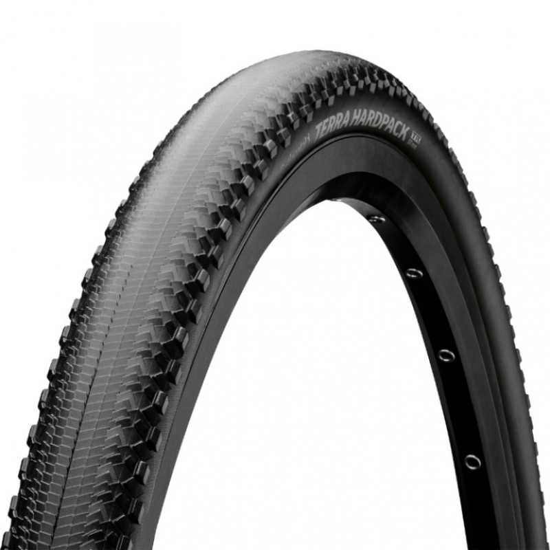 PNEU GRAVEL 700X50C TS CONTINENTAL TERRA HARDPACK SHIELDWALL TLR NOIR (50-622) - 4019238052107