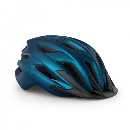 CASQUE MET CROSSOVER MIPS BLEU MÉTALIQUE MAT