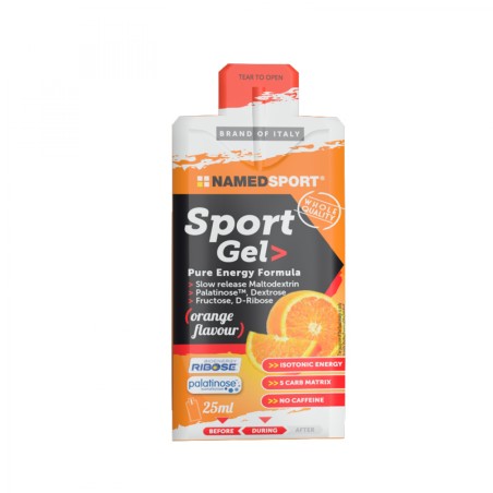 GEL NAMEDSPORT SPORT GEL AVANT/PENDANT ORANGE 25 ml (32 UNITÉS)