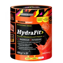 BOISSON SOLUBLE NAMEDSPORT HYDRAFIT AVANT/PENDANT ORANGE ROUGE 400 g (60 UNITÉS)