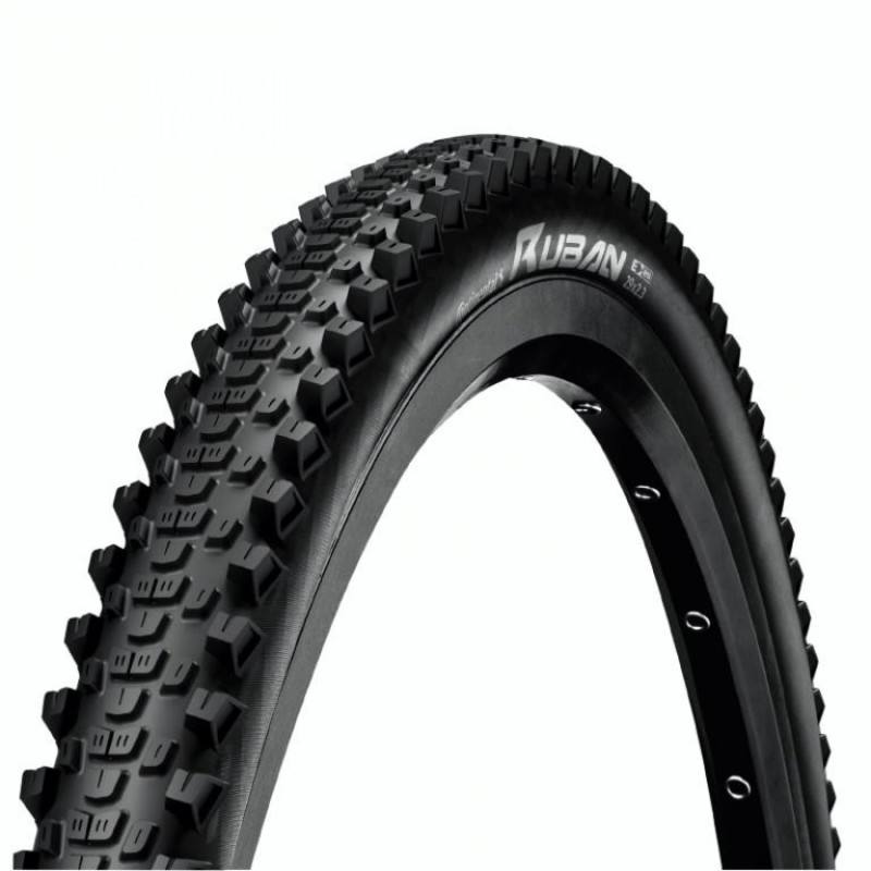 Pneu vtt 27.5 x 2.60 Continental ruban noir tr (65-584) (650b) compatible vae