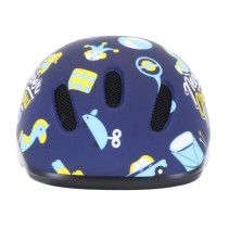 CASQUE VELO ENFANT-BEBE POLISPORT TOYS BLEU TAILLE 44-48cm AVEC MOLETTE (VENDU SUR CARTE)