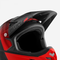 VISIÈRE BLUEGRASS POUR CASQUE INTOX NOIRE/ROUGE MATE - 5VISG0900NR - 8015190274188