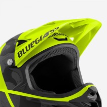 VISIÈRE BLUEGRASS POUR CASQUE INTOX NOIRE/JAUNE FLUO MATE - 5VISG0900GN - 8015190274201