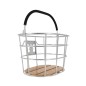 PANIER AVANT ALU HAPO-G ARGENT  (L 35cm x l 24cm x h 22cm)  -VENDU AVEC FIXATION MTS VAE - E-BIKE
