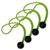 Set de 4 tendeurs à boule de 20cm - vert - 3254EURDAT - 3520190942326