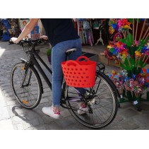 Panier Trendy One fixation porte-bagages rouge - 11202233 - 3104889922334