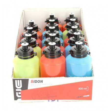 Bidon translucide 550 ml couleurs panachées - 6274 - 3700256062742