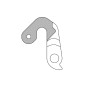 Patte de derailleur alu Marwi scott gh - 277 (vendu a l'unite)