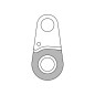 Patte de derailleur alu Marwi specialized gh - 298 (vendu a l'unite)