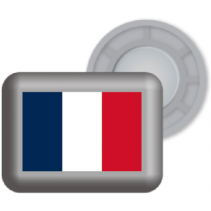 Accroches dossards magnétiques BIBBITS Drapeau Français - BIB.FRENCHFLAG - 8718734870579