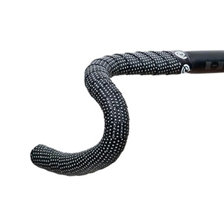 Ruban de guidon Bike Ribbon grade noir-reflex (reflechissant pour etre visible)