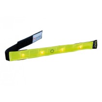 Brassard jaune réfléchissant avec LED rouges - WO00005 - 5425012438200