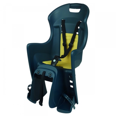 Porte bébé BIKEY COOL fixation porte-bagage - Bleu/Jaune - PO8630500035 - 5604415128899