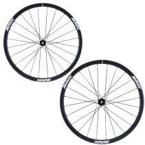 Roues route 700 mavic ksyrium 30 disc centerlock noir 11v. compatible 10v. Shimano (avant   arriere) - axe traversant 12x100