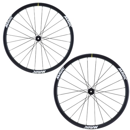 Roues route 700 mavic ksyrium 30 disc centerlock noir 11v. compatible 10v. Shimano (avant   arriere) - axe traversant 12x100