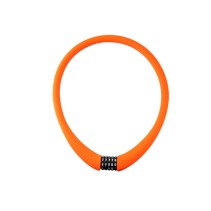 ANTIVOL VELO CABLE A CODE D22 X 1.00M RANGERS 100 % SILICONE ORANGE