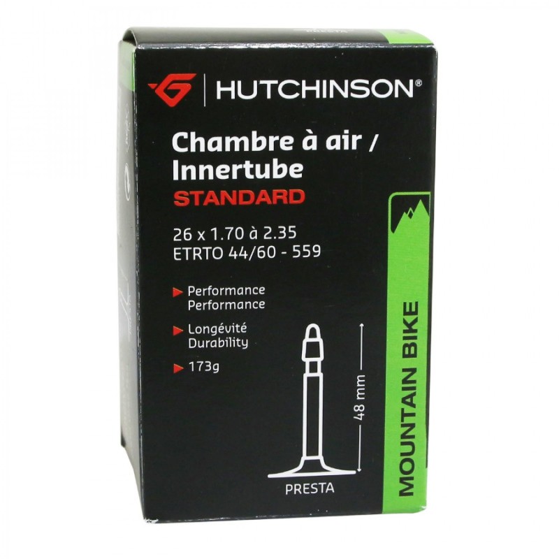 CHAMBRE AIR VTT 26X1.70/2.35 VP HUTCHINSON VALVE 48MM