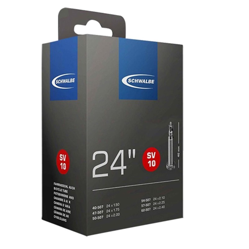 CHAMBRE A AIR VELO SCHWALBE SV10 VALVE PRESTA CHAMBRE A AIR VELO SCHWALBE SV10 VALVE PRESTA