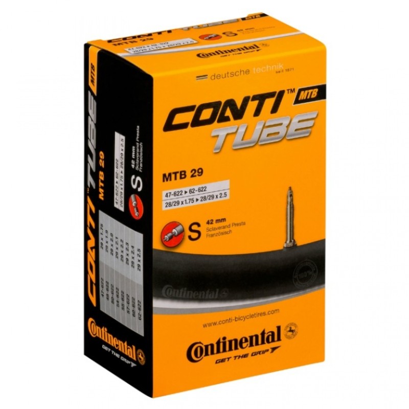 CHAMBRE AIR VTT 28/29X1.75/2.50 VP CONTINENTAL (OBUS DEMONTABLE) CHAMBRE AIR VTT 28/29X1.75/2.50 VP CONTINENTAL (OBUS DEMONTABLE)