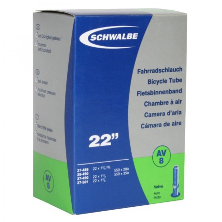 CHAMBRE A AIR VELO SCHWALBE AV8 22"