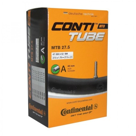 CHAMBRE A AIR VELO 27.5 x 1.75-2.50 CONTINENTAL VALVE STANDARD 40 mm