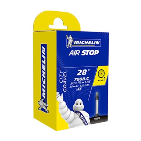CHAMBRE AIR VTC 700X35/47 (28") VP MICHELIN A3 VALVE 48MM (28-6M)
