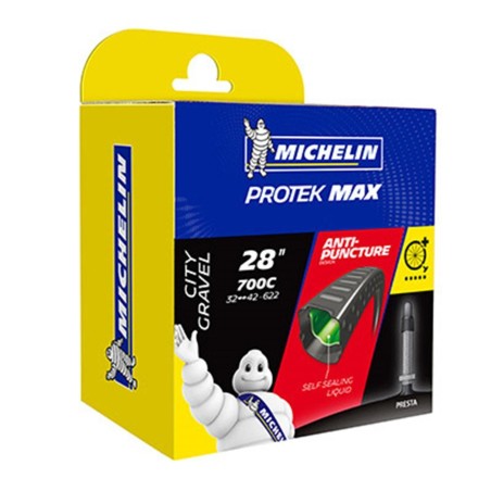 CHAMBRE AIR VTC 700X32/42 (28") VP MICHELIN PROTEK MAX A3 AVEC LIQUIDE ANTI-CREVAISON